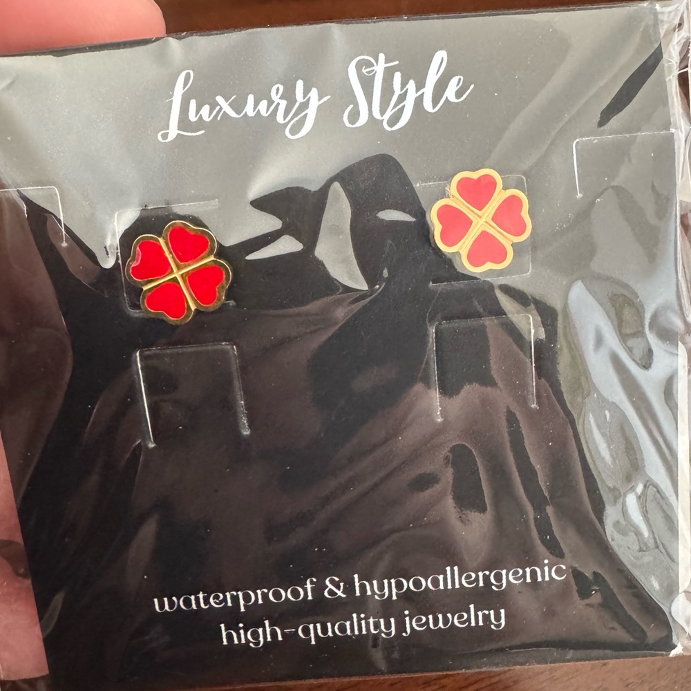 Red Clover Earrings